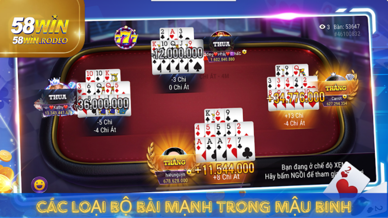 Cách Chơi Bài Mậu Binh Đơn Giản, Giành Chiến Thắng Cao
